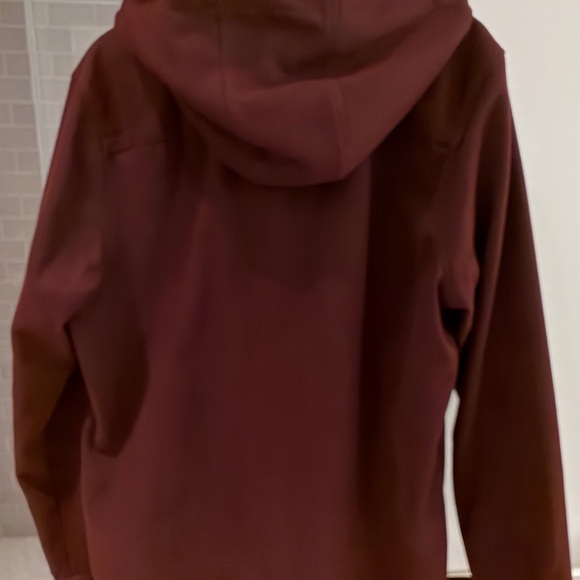 Ted Baker Men’s Hooded Overshirt Shacket in Burgundy - Picture 3 of 9